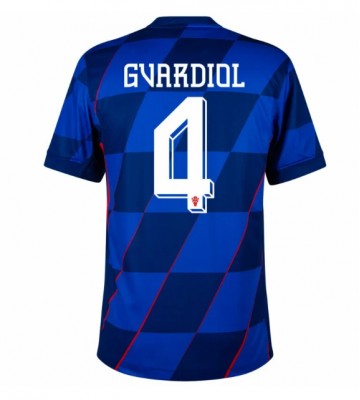 Kroatien Josko Gvardiol #4 Replika Udebanetrøje EM 2024 Kortærmet